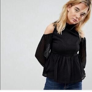 Walter Baker Black Shawna Top Size Medium